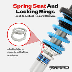 FAPO 16-Level Damping Front Coilover Compatible with 1997-2004 Holden Commodore VT/VX/VY Sedan & Wagon